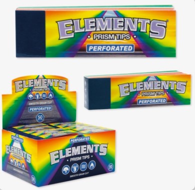 ELEMENTS PRISM TIPS - PERFORATED Smoker Accessories Wholesale Distributor in Montreal Quebec