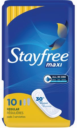STAYFREE MAXI - REG.Personal Care Products Wholesale Distributor in Montreal Quebec