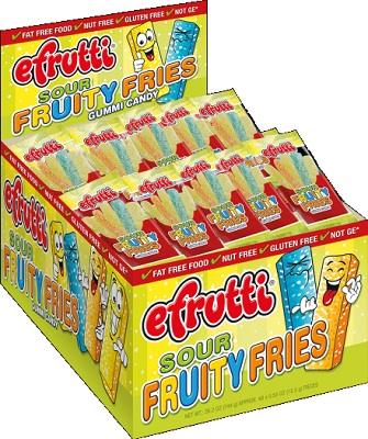E.FRUTTI SOUR FRUITY FRIES .35 Candy Convenience and Grocery Wholesale Distributor in Montreal Quebec