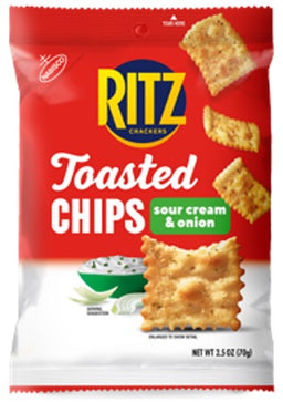 NAB RITZ TOASTED CHIPS SOUR CREAM&ONION Convenience and Grocery Snacks Wholesale Distributor in Montreal Quebec