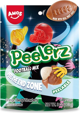 PEELERZ 6OZ PEG FOOTBALL MIX 170 g (Box of 12 Units)