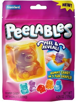 Peelables Gummies peg bag, 4.25 oz, pack of 9 bags per case