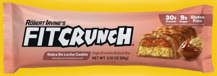 FIT CRUNCH Dulce de Leche Shortbread nutrition bar, 3.10 oz package