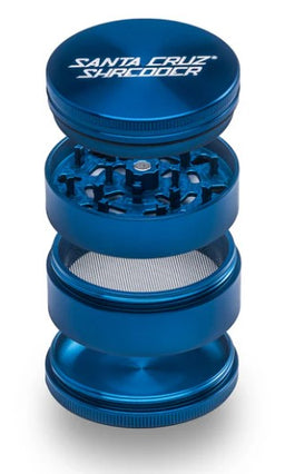 SANTA CRUZ 4PC GRINDER LG -BLUE Smoker Accessories Wholesale Distributor in Montreal Quebec