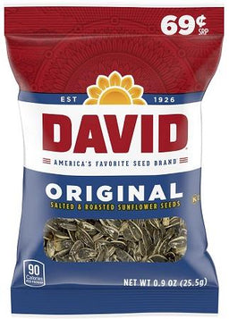 DAVID  SEEDS .69 ORIGINAL Convenience and Grocery Snacks Wholesale Distributor in Montreal Quebec