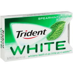TRIDENT WHITE GUM SPEARMINT Chewing Gum Convenience and Grocery Wholesale Distributor in Montreal Quebec