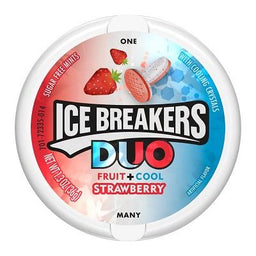 ICE BREAKER*TIN*DUO STRAWBERRY Mints Convenience and Grocery Wholesale Distributor in Montreal Quebec