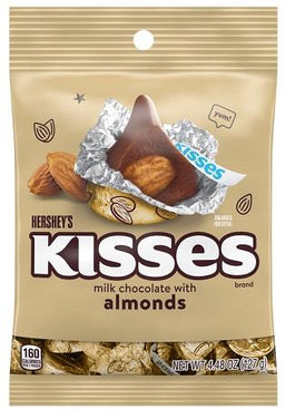 HERSHEY KISSES ALMOND 4.48OZ PEG BAG Chocolate Convenience and Grocery Wholesale Distributor in Montreal Quebec