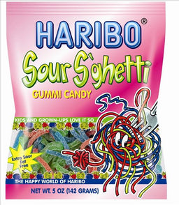 HARIBO 5OZ SOUR S'GHETTI Candy Convenience and Grocery Wholesale Distributor in Montreal Quebec