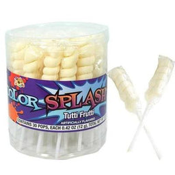 COLOR SPLASH POPS TUB (WHITE) Candy Convenience and Grocery Wholesale Distributor in Montreal Quebec
