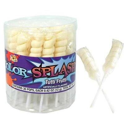 COLOR SPLASH POPS TUB (WHITE) Candy Convenience and Grocery Wholesale Distributor in Montreal Quebec
