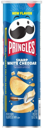 PRINGLES LG. SHARP WHITE CHEDDAR 156 g (Box of 14 Units)