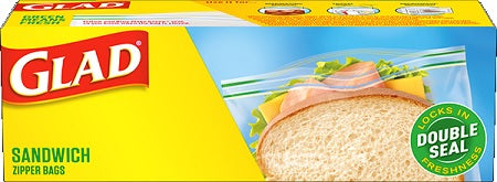 GLAD ZIPPER SANDWICH BAGS Household Products Wholesale Distributor in Montreal Quebec