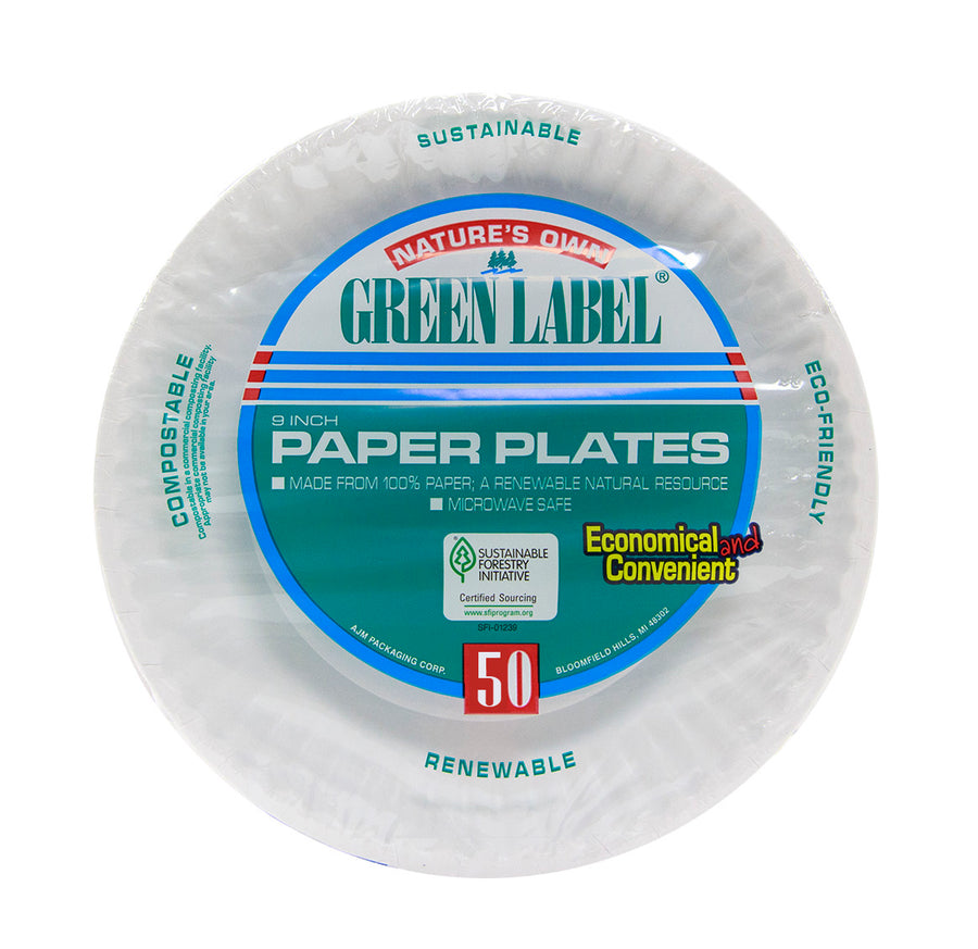 PAPER PLATES   9.INCH -24/50CT Cleaning Supplies Wholesale Distributor in Montreal Quebec