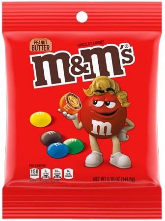 M&M PEG BAG PEANUT BUTTER 5.1OZ Chocolate Convenience and Grocery Wholesale Distributor in Montreal Quebec