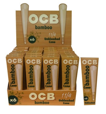 OCB BAMBOO CONE - 1 1/4 Smoker Accessories Wholesale Distributor in Montreal Quebec