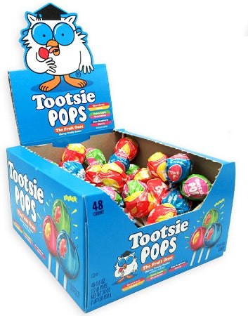 TOOTSIE POPS THE FRUIT ONES .25 17 g (Box of 48 Units)