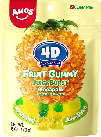 4D PINEAPPLE BURST PEG 6OZ Candy Convenience and Grocery Wholesale Distributor in Montreal Quebec