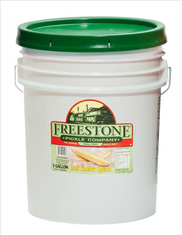 FREE.ST. KOSHER SPEARS 5GAL Pickles Wholesale Distributor prices in Montreal Quebec