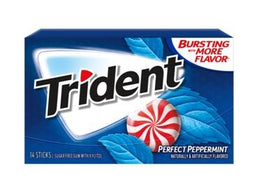TRIDENT PTY PERFECT PEPPERMINT Chewing Gum Convenience and Grocery Wholesale Distributor in Montreal Quebec