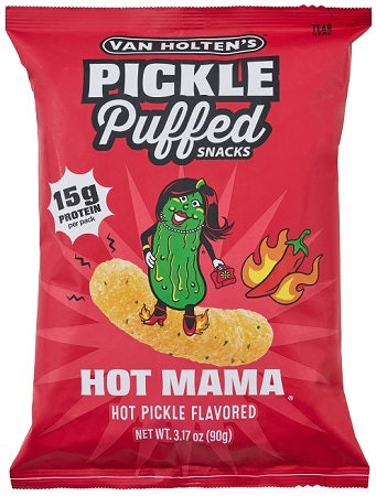 Van Holten's Pickle Puffs Hot Mama 3.17 oz bag