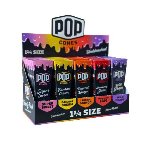POP CONES VARIETY DISPLAY 1 1/4 Smoker Accessories Wholesale Distributor in Montreal Quebec