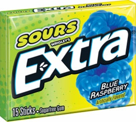 EXTRA PTY PK SOUR BLUE RASP. Convenience and Grocery Store Supplies Wholesale Distributor in Montreal Quebec