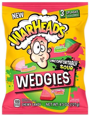 WARHEADS WEDGIES 4.5OZ PEG BAG Candy Convenience and Grocery Wholesale Distributor in Montreal Quebec