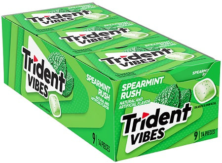 TRIDENT VIBES PACK SPEARMINT RUSH Chewing Gum Convenience and Grocery Wholesale Distributor in Montreal Quebec