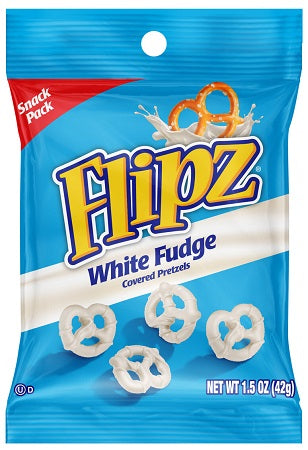 FLIPZ 1.5OZ WHITE FUDGE PEG BAG Chocolate Convenience and Grocery Wholesale Distributor in Montreal Quebec