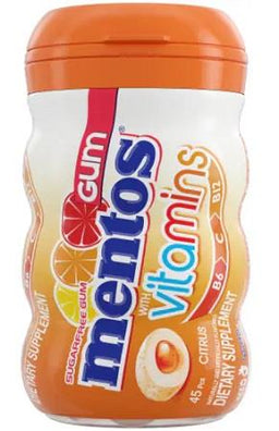 MENTOS  GUM 6CT VITAMINS CITRUS 45PC Chewing Gum Convenience and Grocery Wholesale Distributor in Montreal Quebec