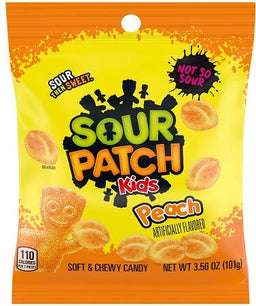 SOUR PATCH 3.56OZ PEG PEACH Candy Convenience and Grocery Wholesale Distributor in Montreal Quebec