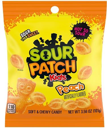 SOUR PATCH 3.56OZ PEG PEACH Candy Convenience and Grocery Wholesale Distributor in Montreal Quebec
