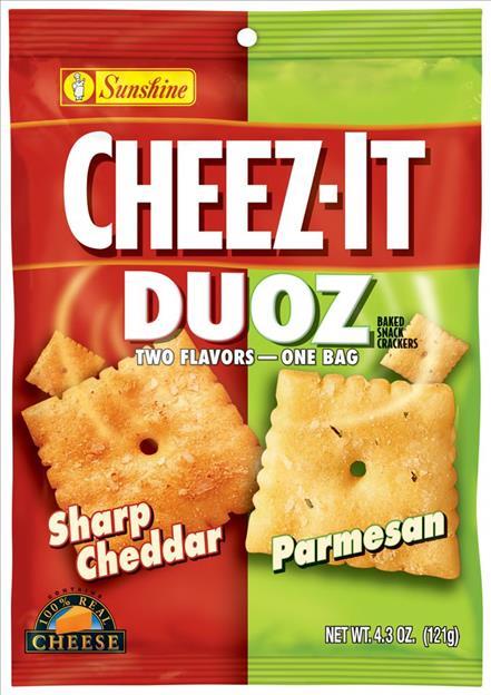 CHEEZ IT DUOZ CHEDDAR PARMESAN Convenience and Grocery Snacks Wholesale Distributor in Montreal Quebec