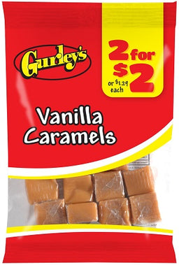 GURLEY'S 2/$2 VANILLA CARAMELS Candy Convenience and Grocery Wholesale Distributor in Montreal Quebec