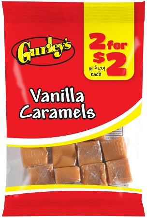 GURLEY'S 2/$2 VANILLA CARAMELS Candy Convenience and Grocery Wholesale Distributor in Montreal Quebec