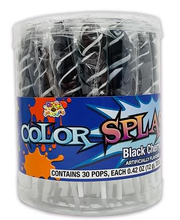 COLOR SPLASH POPS TUB (BLACK CHERRY) Candy Convenience and Grocery Wholesale Distributor in Montreal Quebec