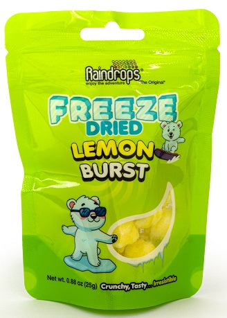RAINDROPS FREEZE DRIED LEMON BURST Novelty Candy Convenience and Grocery Wholesale Distributor in Montreal Quebec