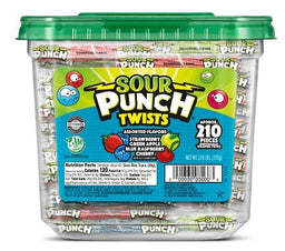 SOUR PUNCH TWISTS .10*JAR ASST Candy Convenience and Grocery Wholesale Distributor in Montreal Quebec