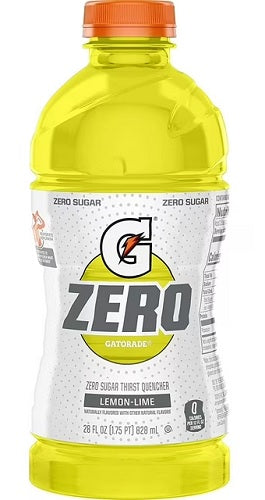 Gatorade Zero Lemon-Lime 28 oz bottle, case of 15 units