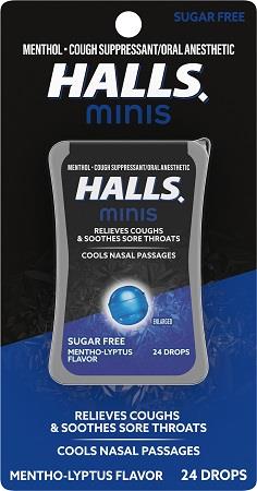 HALLS *MINIS* MENTHOL SUGAR FREE Pharmacy Wholesale Distributor in Montreal Quebec
