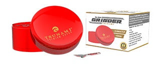 TSUN. GRINDER (63MM) RED Smoker Accessories Wholesale Distributor in Montreal Quebec