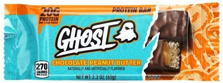 Ghost Protein Bar chocolate peanut butter, 2.3 oz individual bar