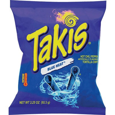 TAKIS BLUE HEAT   (3.25OZ) Hispanic Grocery Products Wholesale Distributor in Montreal Quebec