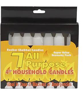 EMERGENCY HOUSEHOLD CANDLE 4" 7PK Household Products Wholesale Distributor in Montreal Quebec