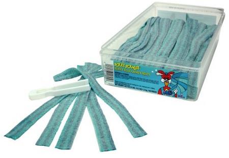 SOUR POWER BELTS TUB BERRY/BLUE Candy Convenience and Grocery Wholesale Distributor in Montreal Quebec