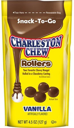 Charleston Chews Rollers vanilla candy, 4.5 oz package