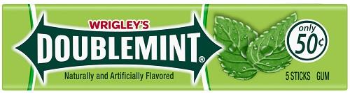 WRIGLEY .50 DOUBLEMINT Chewing Gum Convenience and Grocery Wholesale Distributor in Montreal Quebec