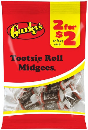 GURLEY'S 2/$2 TOOTSIE ROLL MIDGEES Candy Convenience and Grocery Wholesale Distributor in Montreal Quebec
