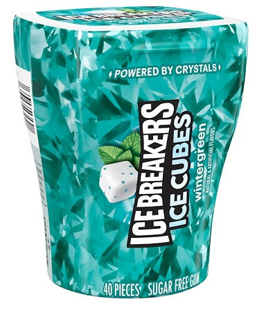 Ice Breaker Wintergreen cube bottles, 3.24 oz pack size